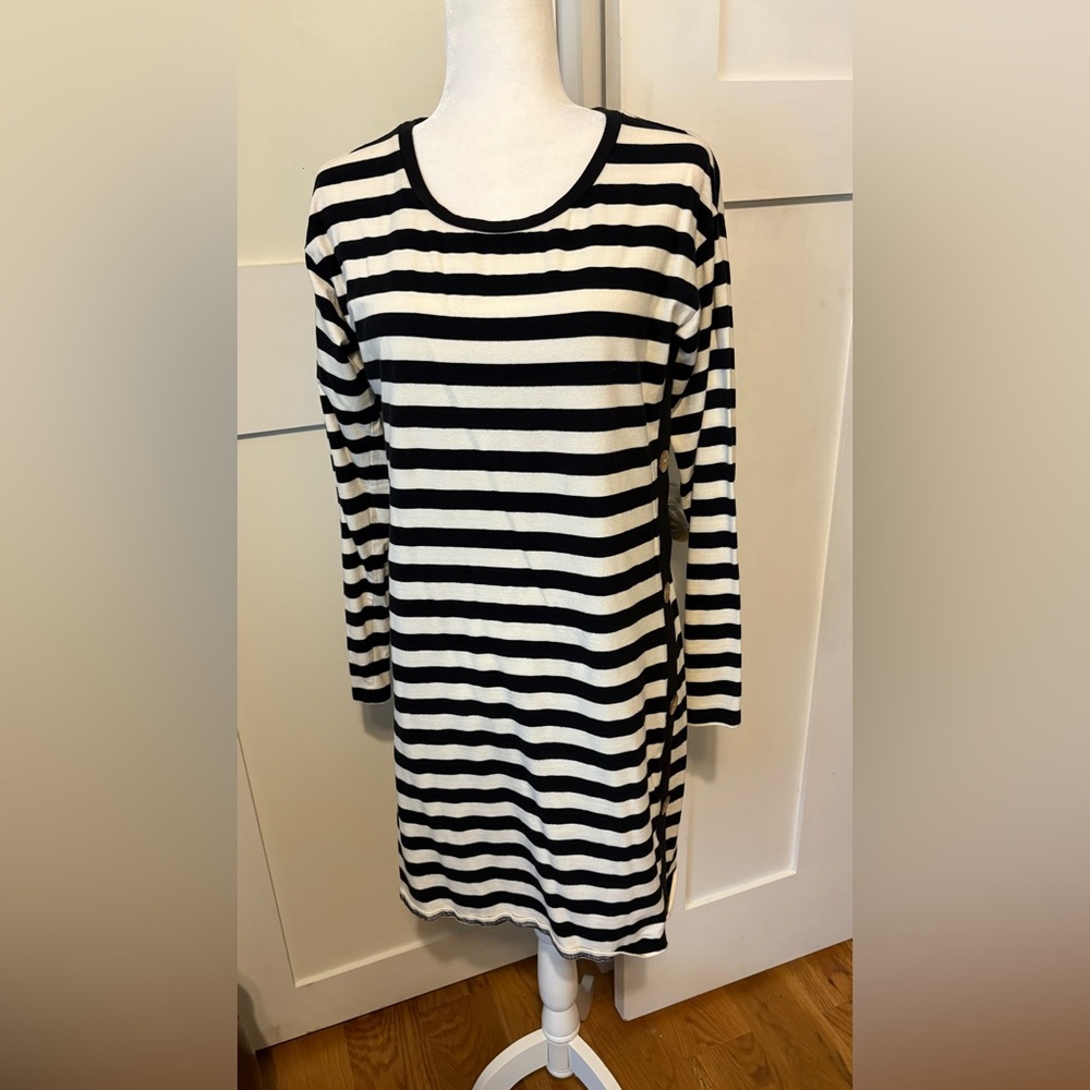 Women’s Anna Lane striped dress, sz Large